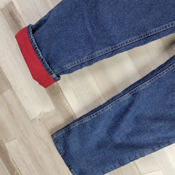 Vintage Cabela's Fleece Lined Straight-leg Jeans Women's Size 8 (more like a 6) - Picture 8 of 14
